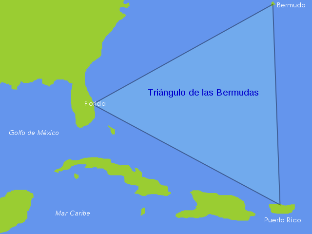 triángulo de las bermudas-mapa